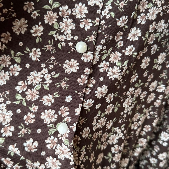 Area Stars NWT Brown Ashley Floral Fit & Flare Dress - Picture 7 of 10